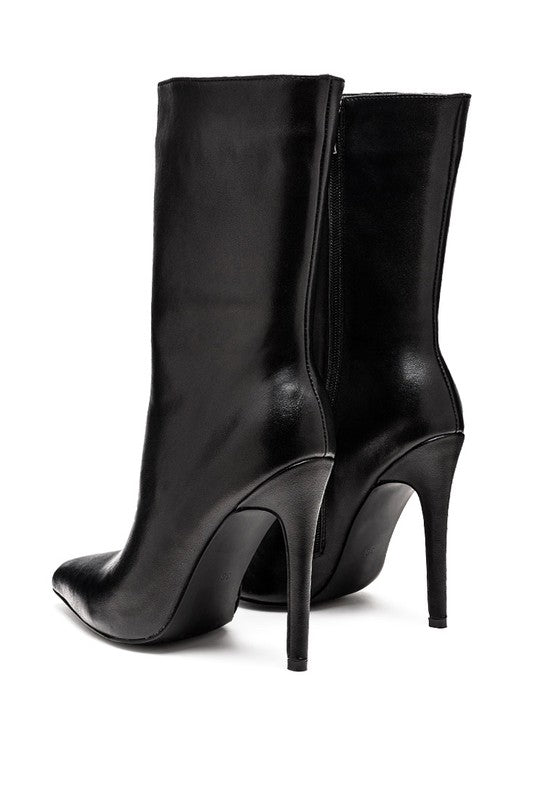 Calf Pointed Toe Boots