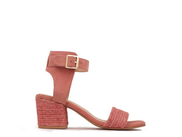 Braided Jute Strap and Suede Sandal