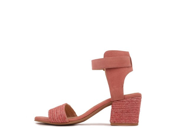 Braided Jute Strap and Suede Sandal