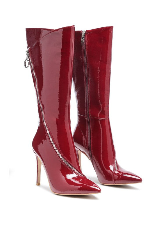 Zip Around Calf Boots