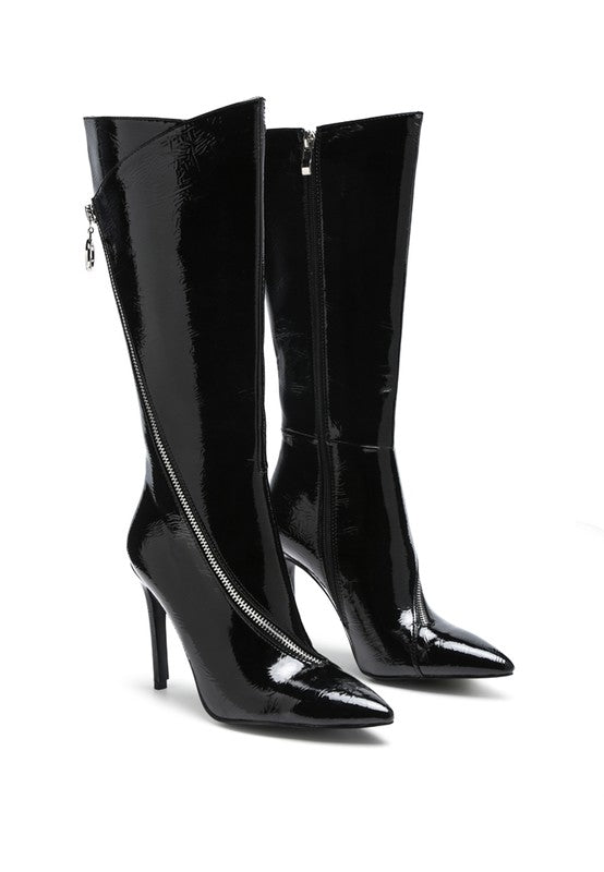 Zip Around Calf Boots