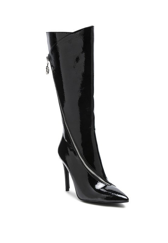 Zip Around Calf Boots