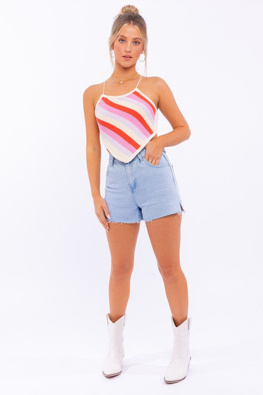 Open Back Crochet Top