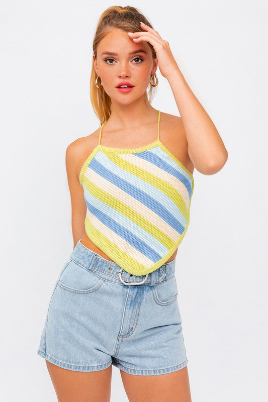 Open Back Crochet Top