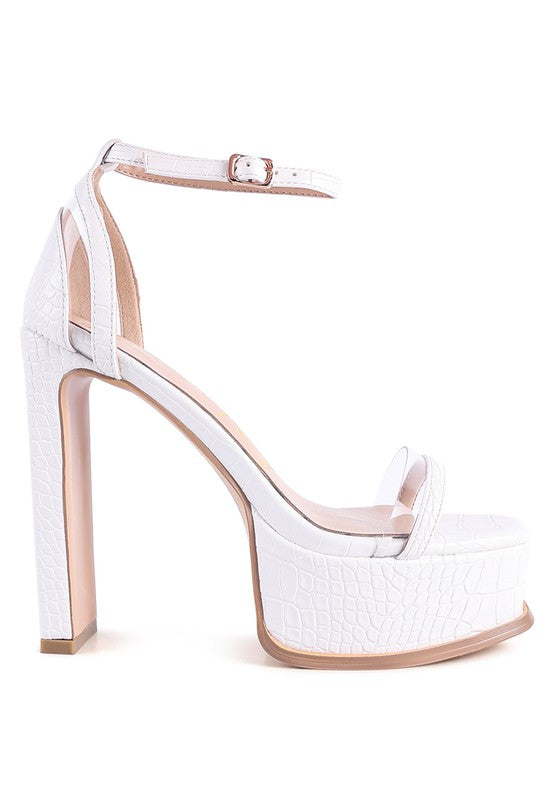 Buckle Strap Chunky Sandals