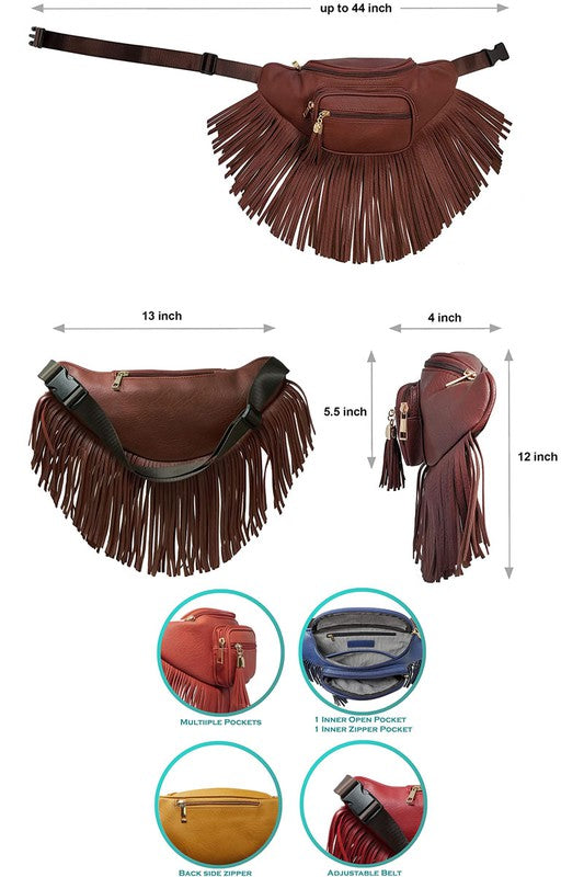 Fringe Fanny Pack Bag