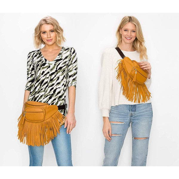 Fringe Fanny Pack Bag