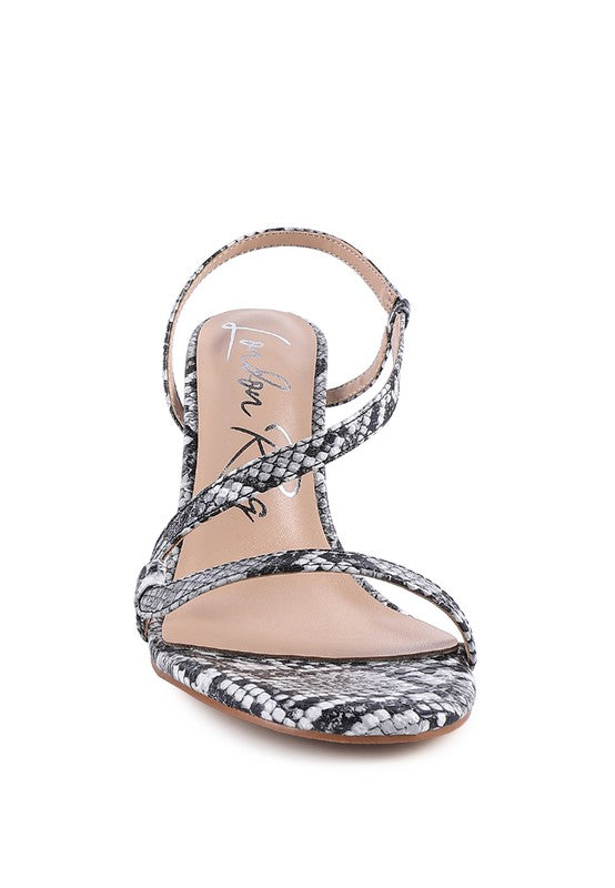 Strappy Slingback Heeled Sandals