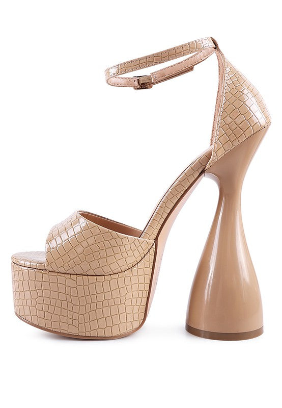 Patent Platform Sandals