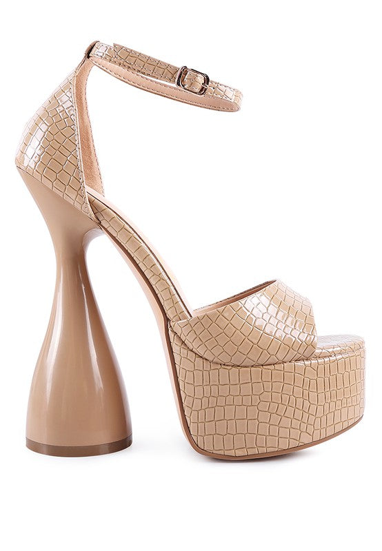 Patent Platform Sandals