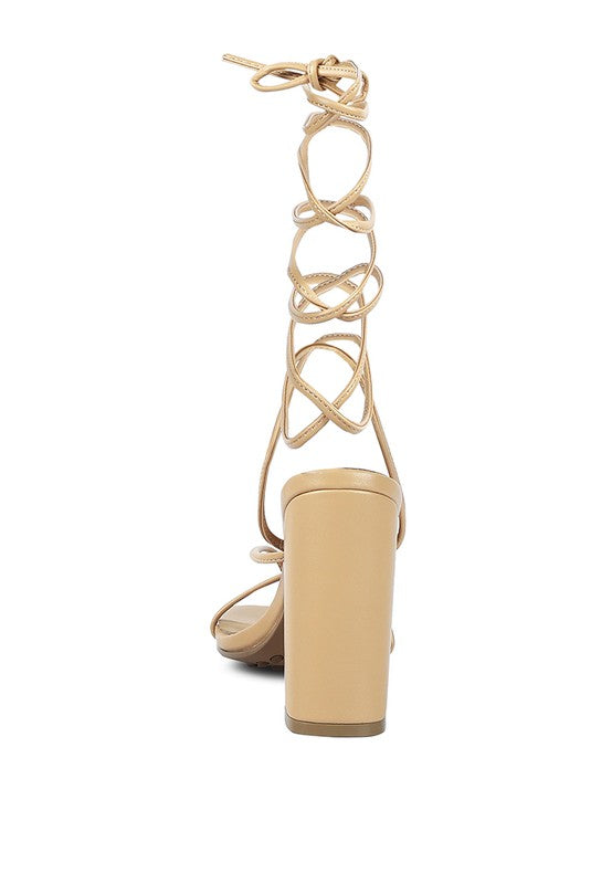 Toe Ring Tie Up Sandals