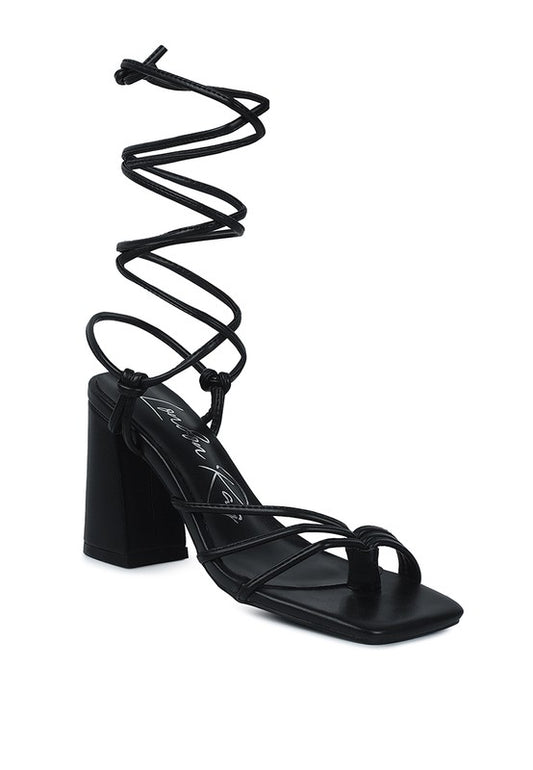 Toe Ring Tie Up Sandals