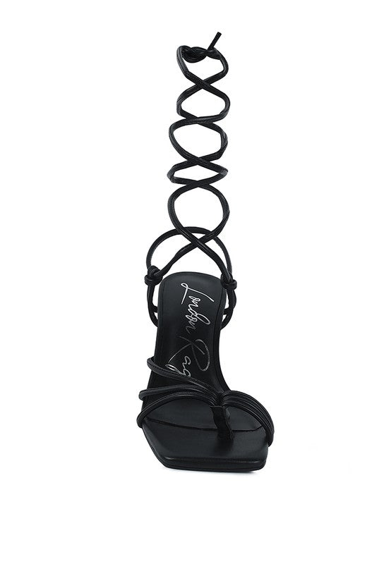 Toe Ring Tie Up Sandals