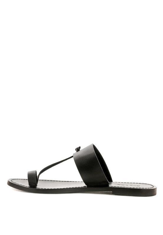 Toe-Ring Slide Sandals