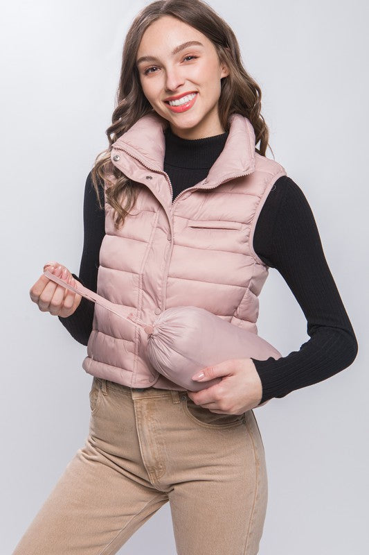 Puffer Vest with Pouch