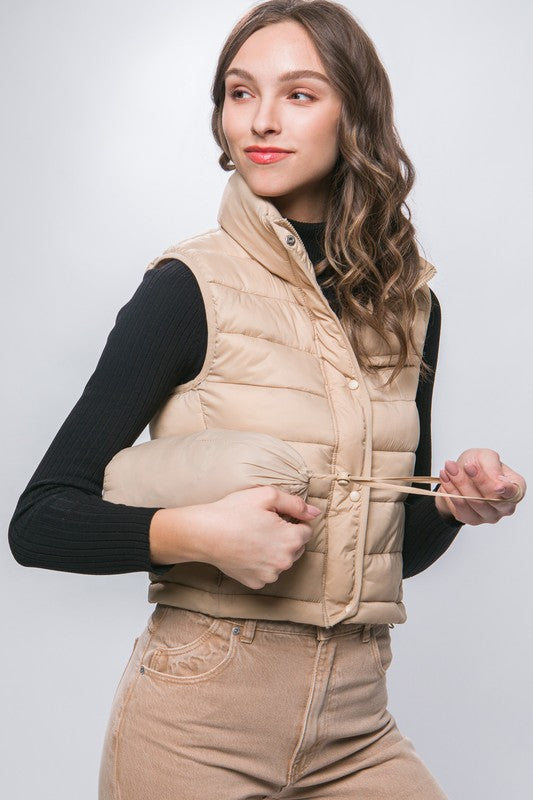 Puffer Vest with Pouch