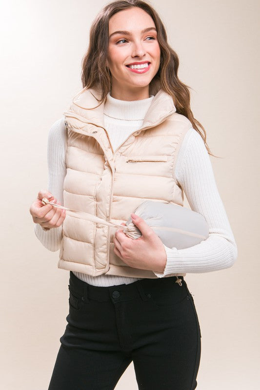 Puffer Vest with Pouch