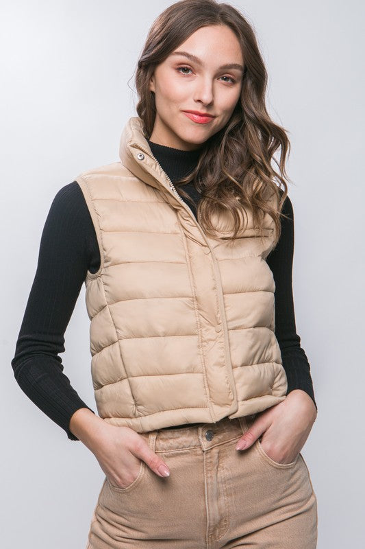 Puffer Vest with Pouch