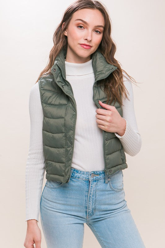 Puffer Vest with Pouch