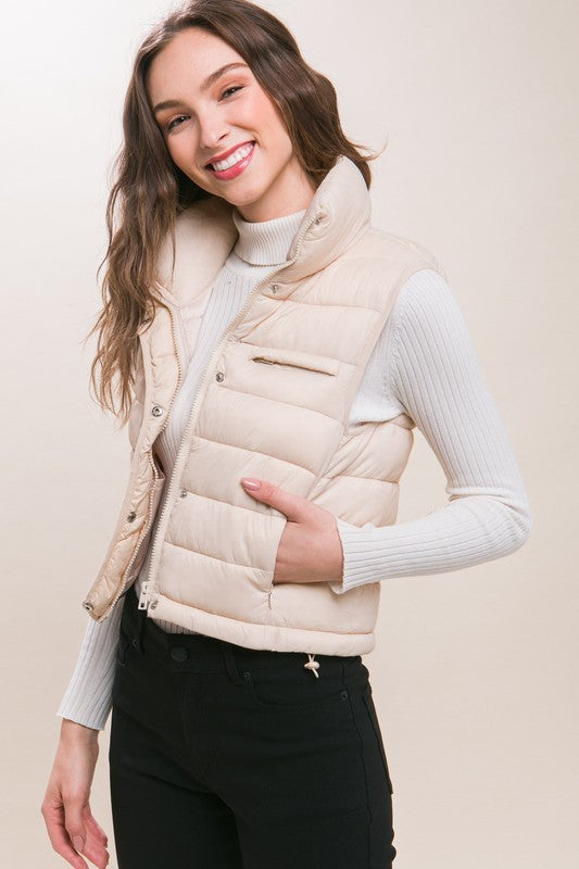 Puffer Vest with Pouch