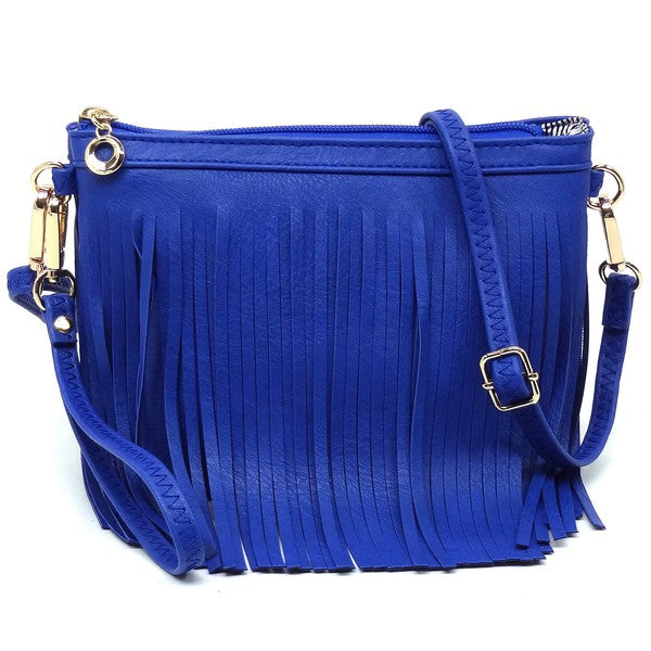 Fringe Clutch Crossbody Bag