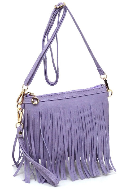 Fringe Clutch Crossbody Bag