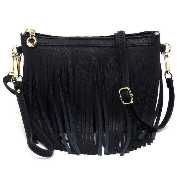 Fringe Clutch Crossbody Bag