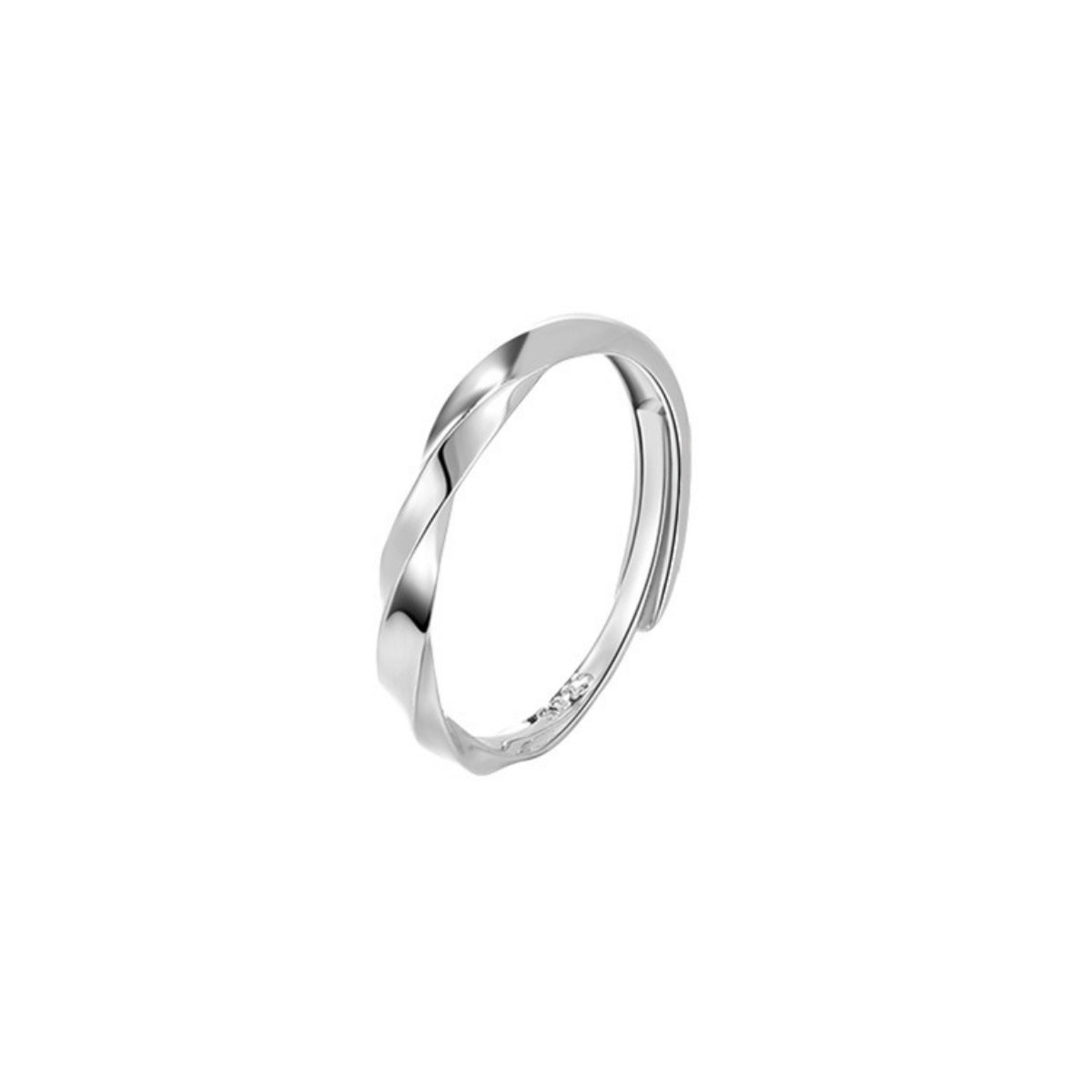 Sterling Silver Zircon Ring - alternate ring view