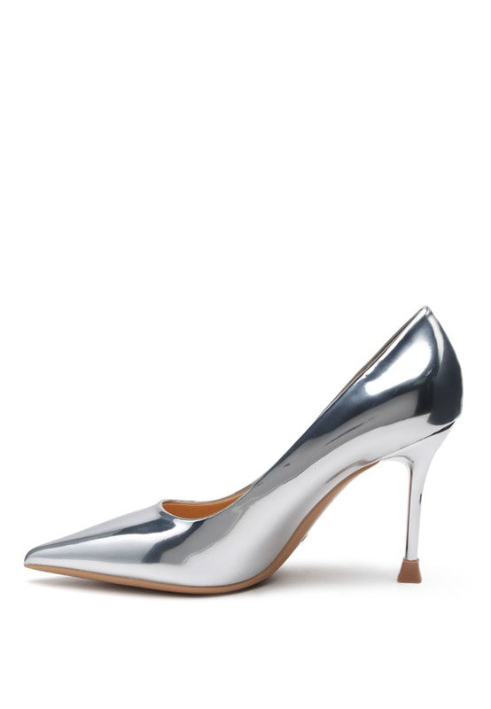 Metallic Pointed-Toe Pumps