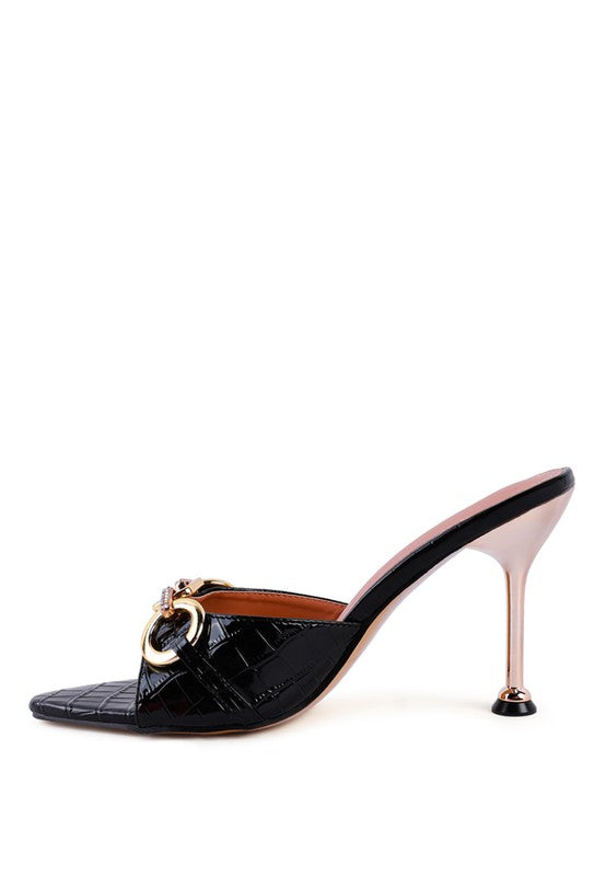 Patent Faux Leather Sandals