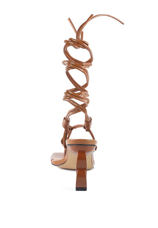 Lace-Up Thong Sandals