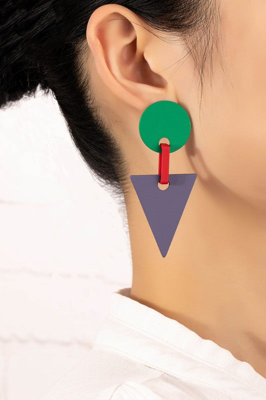 Morandi Geo Drop Earrings