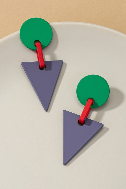 Morandi Geo Drop Earrings