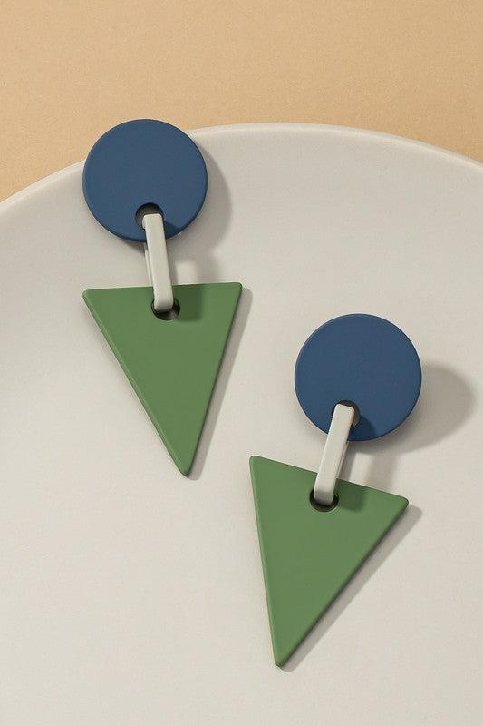 Morandi Geo Drop Earrings