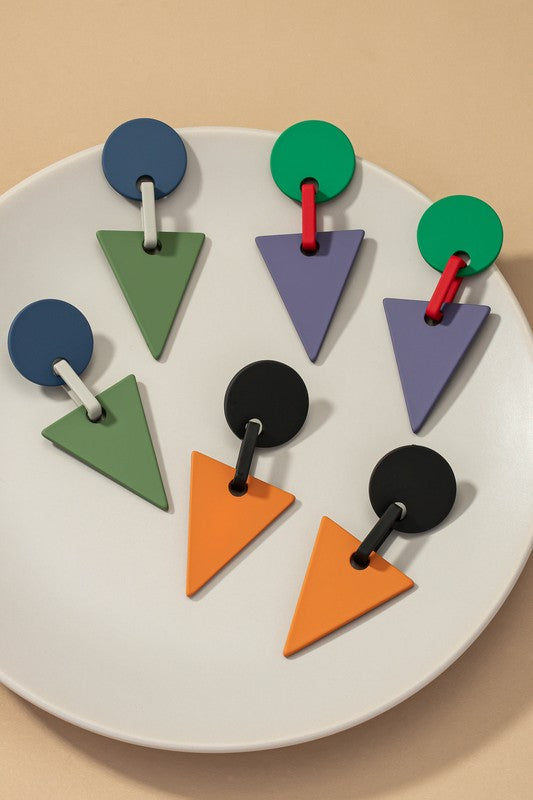 Morandi Geo Drop Earrings