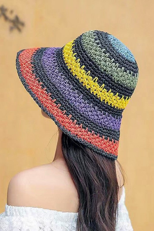 Crochet Straw Hat