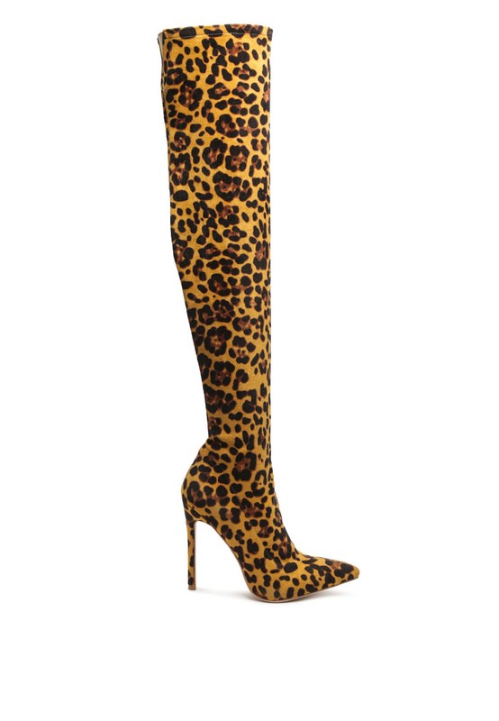 Vegan Leather Heeled Boots