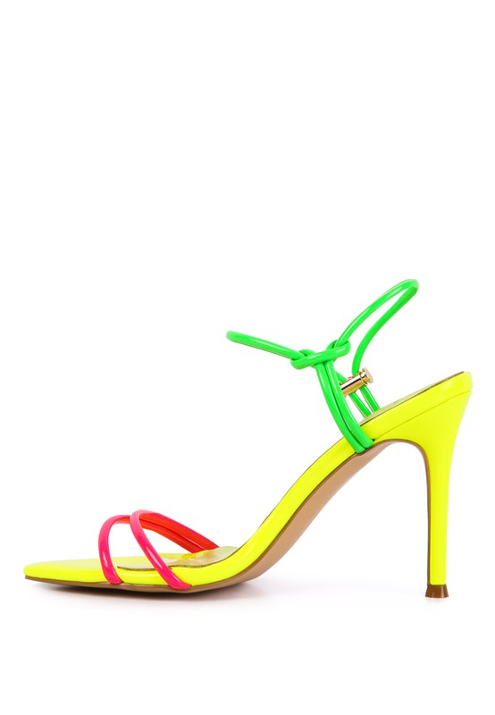 Drawstring Band Stiletto Sandals