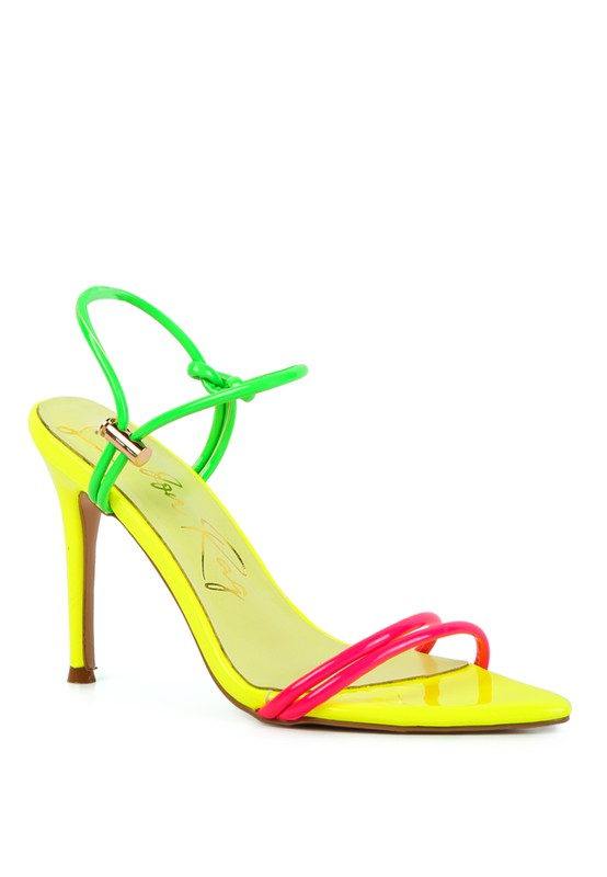 Drawstring Band Stiletto Sandals