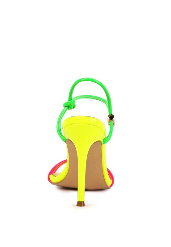 Drawstring Band Stiletto Sandals