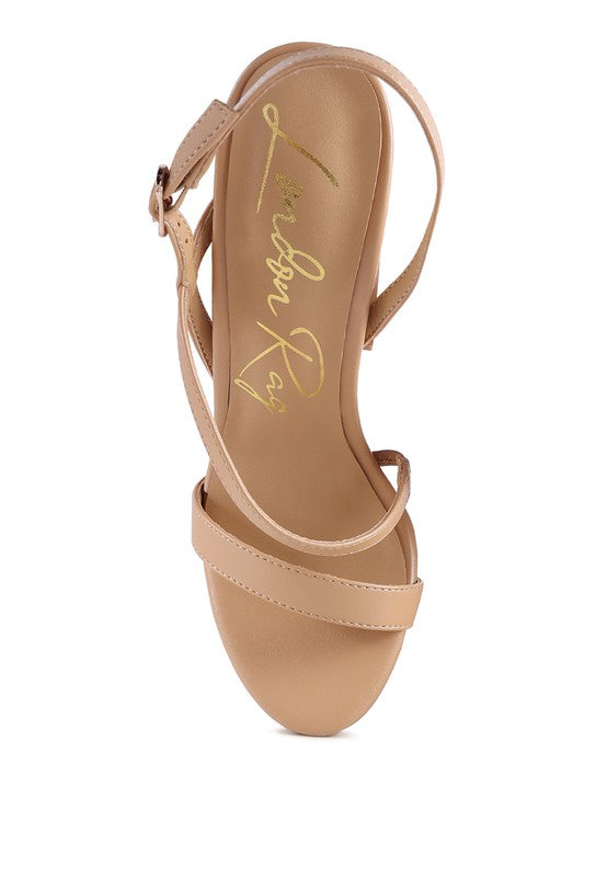 Slingback Block Sandals