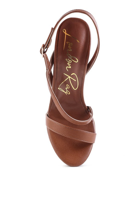 Slingback Block Sandals