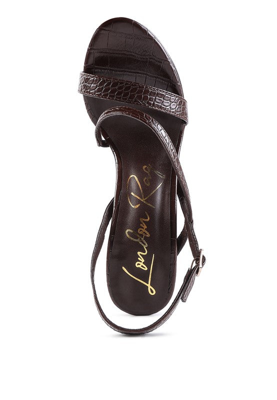 Slingback Block Sandals