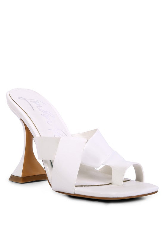 Intertwined Toe Ring Heeled Sandals