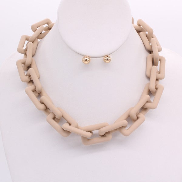 Matte Necklace Set