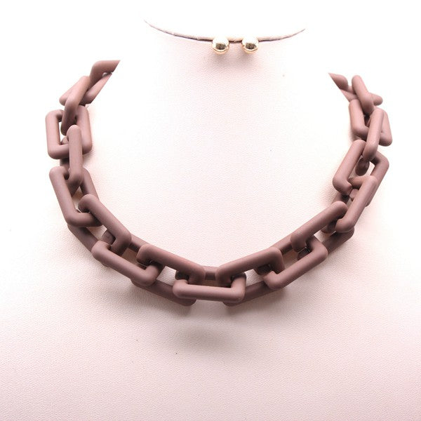 Matte Necklace Set