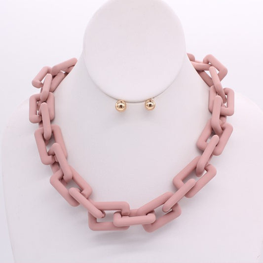 Matte Necklace Set