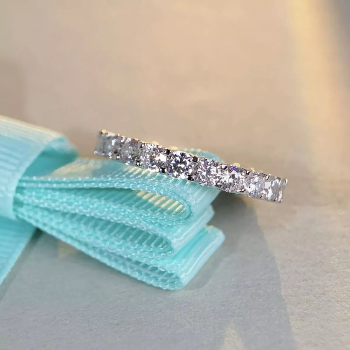 Sterling Silver Zircon Ring in Silver - women's ring