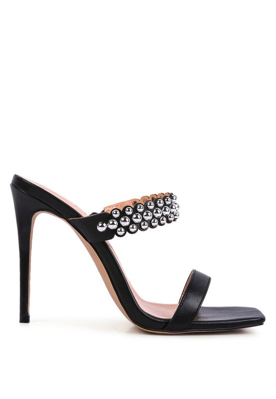Embellish High Heel Dress Sandals