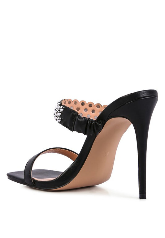 Embellish High Heel Dress Sandals